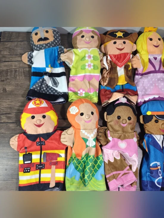 Melissa And Doug Lot Of 18 Hand Puppets (Animals/People) - Picture 2 of 14